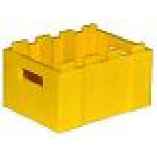 Part 30150 Yellow Container, Crate with Handholds Part 30150 Yellow Container, Crate with Handholds